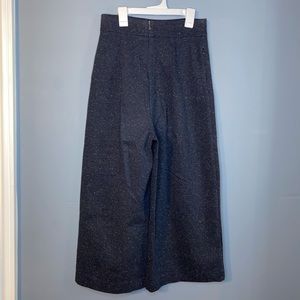Tibi Navy Blue Capri - Wide Leg
